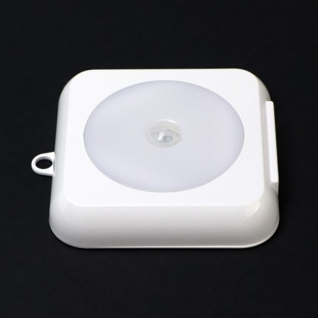 LED lamp with a motion sensor, 6 LED, 2.5 watts, from batteries 3*AAA, 6500k, white-2