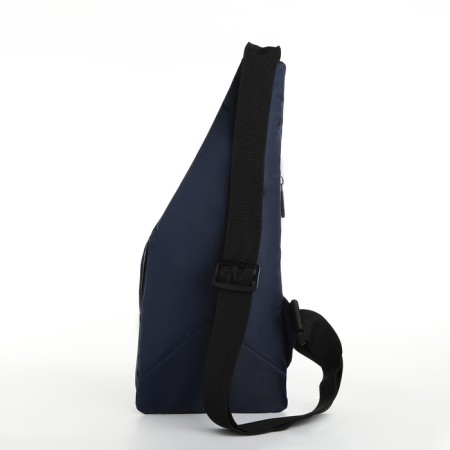 Male bag-bag from textiles, blue color-2