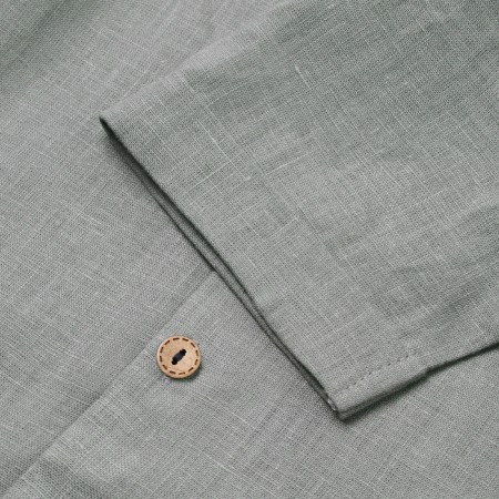 Костюм детский (рубашка и шорты) Крошка Я Linen, р. 86-92, серый-2