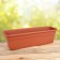 Balcony box for flowers, 12 l, 60 cm, terracotta color