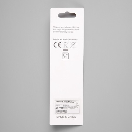 LED candle "Figure 8", 14.5 cm, from batteries LR1130x3 (included), glow of multi (RGB)-3