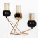 Summary Metal, Matilda glass for 3 candles 34 x 8 x 29 cm