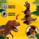 Dinosaurus robot, transforms, light and sound effects, works from batteries
