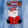 Soft suspension "Santa Claus sitting" 11,5x13.5 cm, white-red