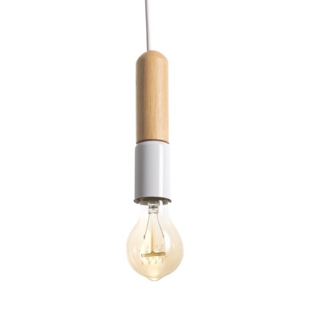 Lamp "Bombat" E27 40W white 4x4x18cm-1