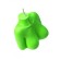 Candle Pecado BDSM "Women's silhouette", green color, 49 g