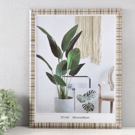 Photo frame MDF 30x40 cm "Scottish cage on beige" 1.5x33x43 cm