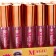 Lip gloss with sparkles