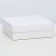 The box is folding, the lid is, white, 15 x 15 x 5 cm