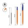 Ballpoint pen "Istanm" 511 Orange, node 0.7 mm, blue ink, 152 mm rod