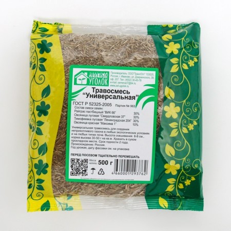Lawn grass mixture "Green corner", universal, 0.5 kg