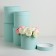 Set of round boxes 5 in 1 "paints", turquoise, 25 x 25 x 25 - 19 x 19 x 19 cm
