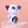 Soft toy with sequins "Kita Chansti", 20 cm x 9 cm x 16 cm