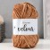 Yarn "Velour" 100% micropoliester 170m/100g (849 coffee with milk.)
