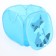 A basket for storing toys "Raccoon" with a lid, 45 x 45 x 43 cm, blue