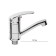 Everest Kitchen Comer B45-022, single-legged, with a short spout, on a nut, chrome