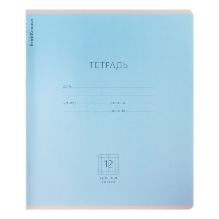 Notebook 12 sheets in a large cage "Classic", cover coated cardboard, offset unit, mix (1 species in a adhesion)-12
