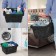 Consumer plastic basket 20 l, black color