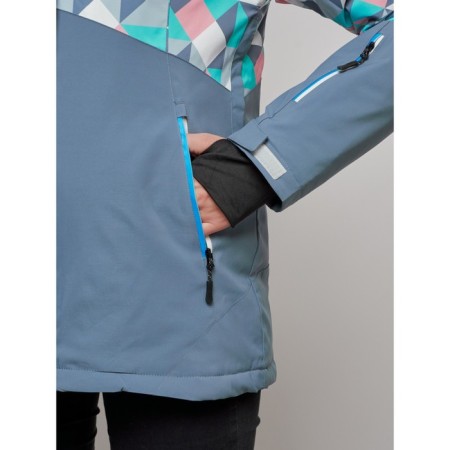 Ski suit, size 44, turquoise color-8