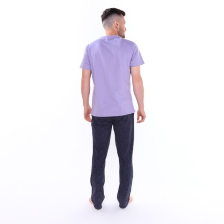 Homemade male set (jumper/pants), lavender color/graphite, size 54 (2xl)-3
