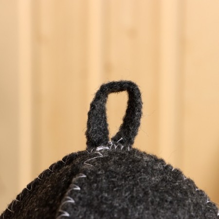 Hat for a bath with embroidery "Go to the bath!", Gray, packing 5pcs-2