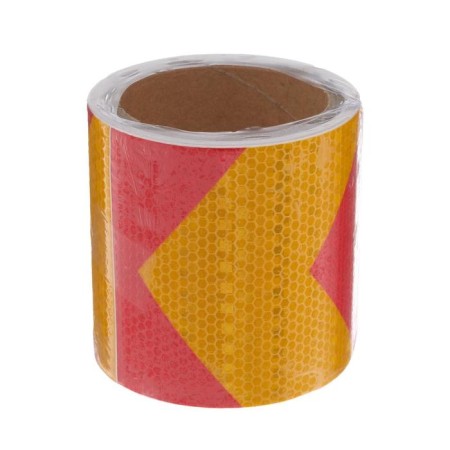 Reflective tape, self-adhesive, red-yellow, 10 cm x 5 m-2