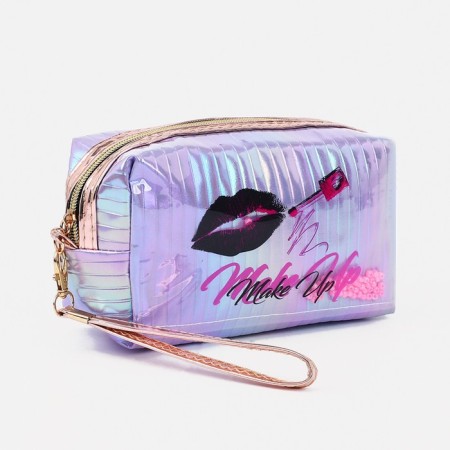 Lightning cosmetic bag, lilac color