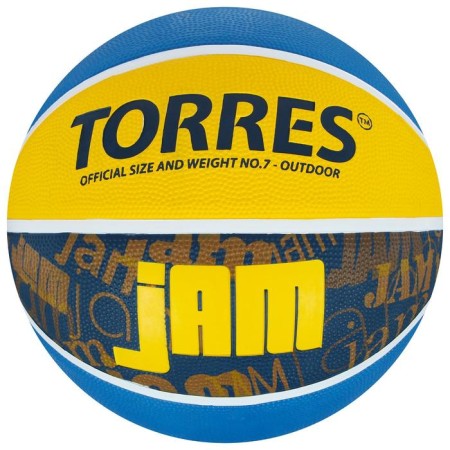 Basketball ball Torres Jam, B02047, rubber, glued, 8 panels, p. 7-4