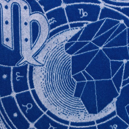 Tensor Ethel towel "Zodiac signs: Virgo" Blue, 67x130 cm, 100% cotton, 420g/m2-2