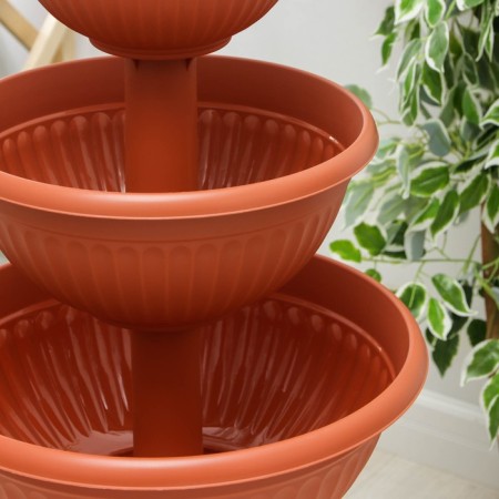 Cascade for flowers "Libya", terracotta color-1