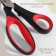 Scissors "Zigzag", 9 ", 23 cm, step - 3.5 mm, red/black color