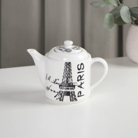 Tea ceramic “Countries”, 3 subjects: a kettle 400 ml, 2 circles 230 ml, drawing mix-2