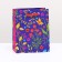 Gift packet "Flower pattern on purple" 11.5 x 14.5 x 6.5 cm