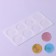 Chocolate form "Circle", silicone, 8 cells, 23.5 × 12 × 0.3 cm, the color is transparent