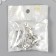 Decor for creativity Metal "Key Wreath with Flower" silver 317M035 4.7x1.9 cm