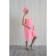 Women's set for the sauna (Pareo+Chalma) with embroidery, pink