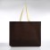 Bag beach without fasteners, brown color