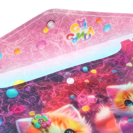 A5 Convert folder, 240 x 180mm, 180MKM, DEVENTE CANDY CAT, texture-2