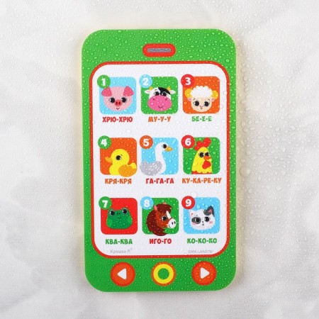 Toy - EVA phone for the bath "Animals", Baby Me-3