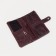 Women's wallet on the button, burgundy color
