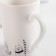 Porcelain share mug "Cat Day", 380 ml, white color