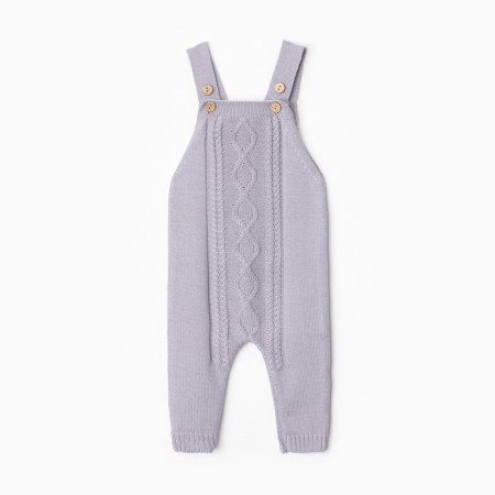 Combine Knitted Minaku, height 74-80, gray-blue color-4
