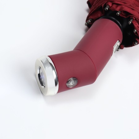 Autoton automatic umbrella, with a lantern, 3 additions, 10 knitting needles, r = 51 cm, burgundy color-11