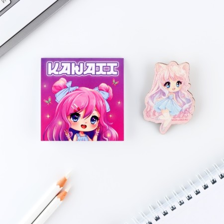 Gift set: notebook and icon "Anime"-1