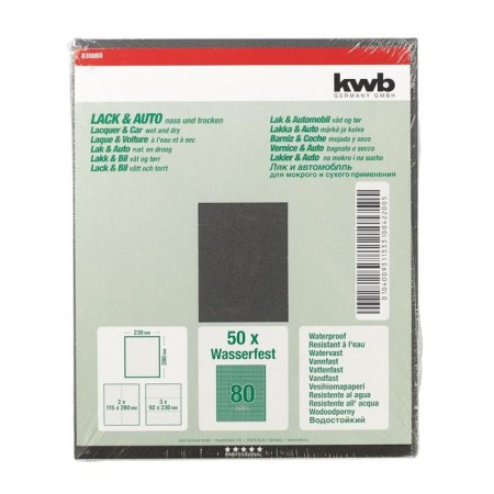Folder paper KWB, K80, paper, 230x280 mm, silicon carbide-1