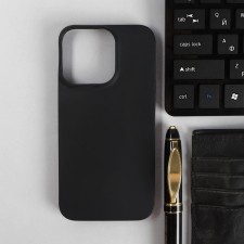 Чехол PERO, для телефона Apple iPhone 13 Pro, силиконовый, черный