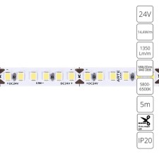 ARTE LAMP Tape 24V 14.4W/m, 6000k, 5 m