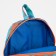Baby backpack on a zipper, an external pocket, a reflective strip, the color of turquoise