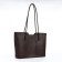 Bag Female Tout with zipper, chocolate color