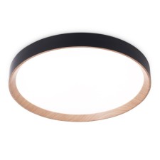 Светильник светодиодный потолочный с пультом Ambrella light, Design, FZ1326, LED, 60 Вт, 4500Lum, 3000-6400К, цвет чёрный, светлое дерево